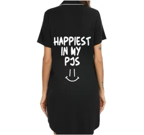 Happiest In My PJs Bamboo Night Shirt S/S