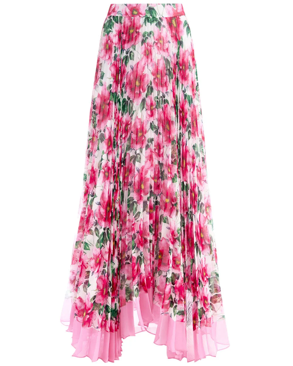 High Tea Floral Katz Pleated Maxi Skirt