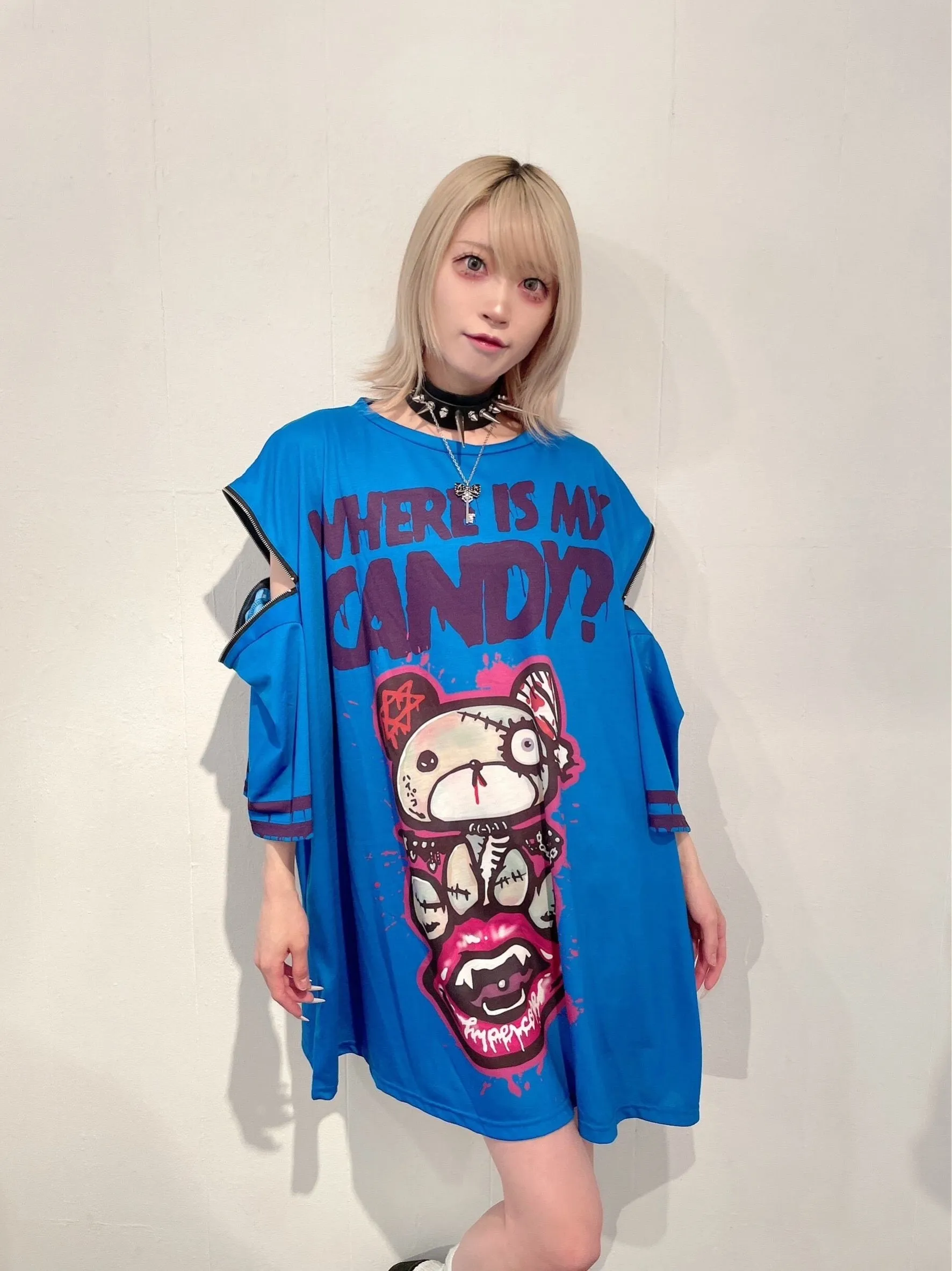 Hypercore "where is my candy?" zip t-shirt