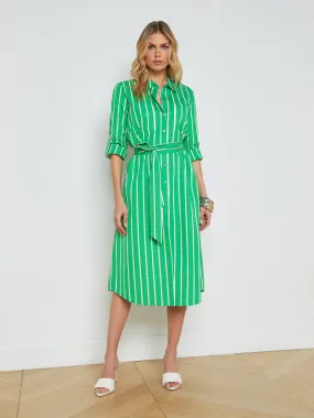 Jubliee Striped Shirt Dress