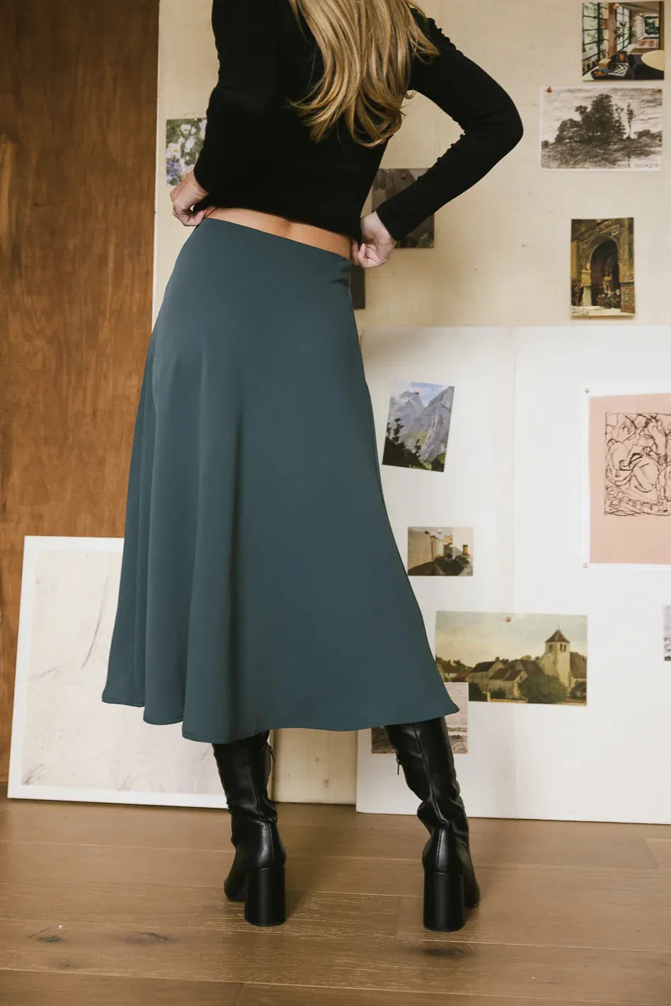 Kamila Skirt in Teal - FINAL SALE