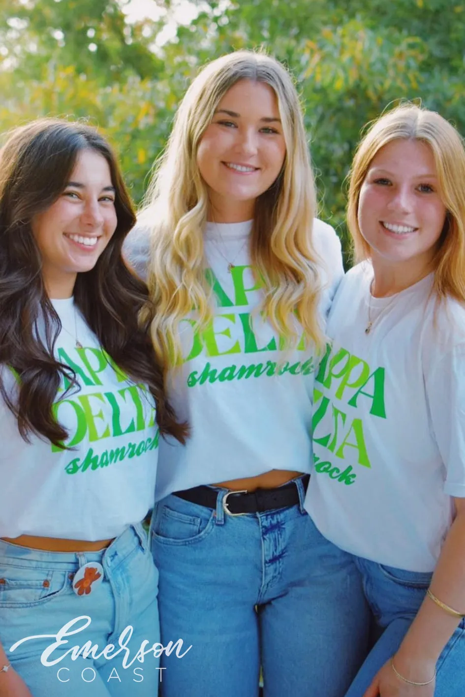 Kappa Delta Philanthropy Shamrock Monochromatic Tee