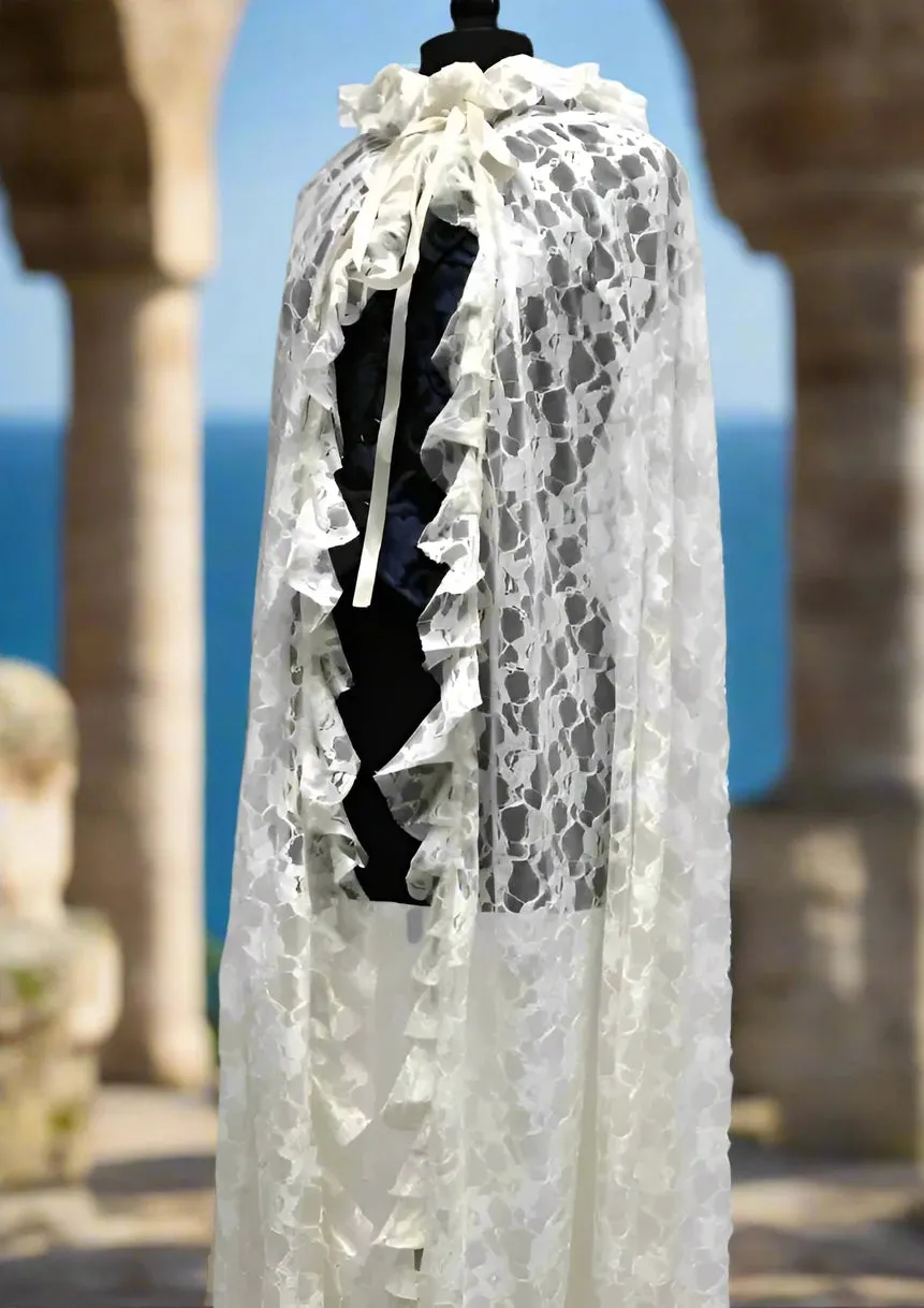 LACE CAPE - IVORY LACE