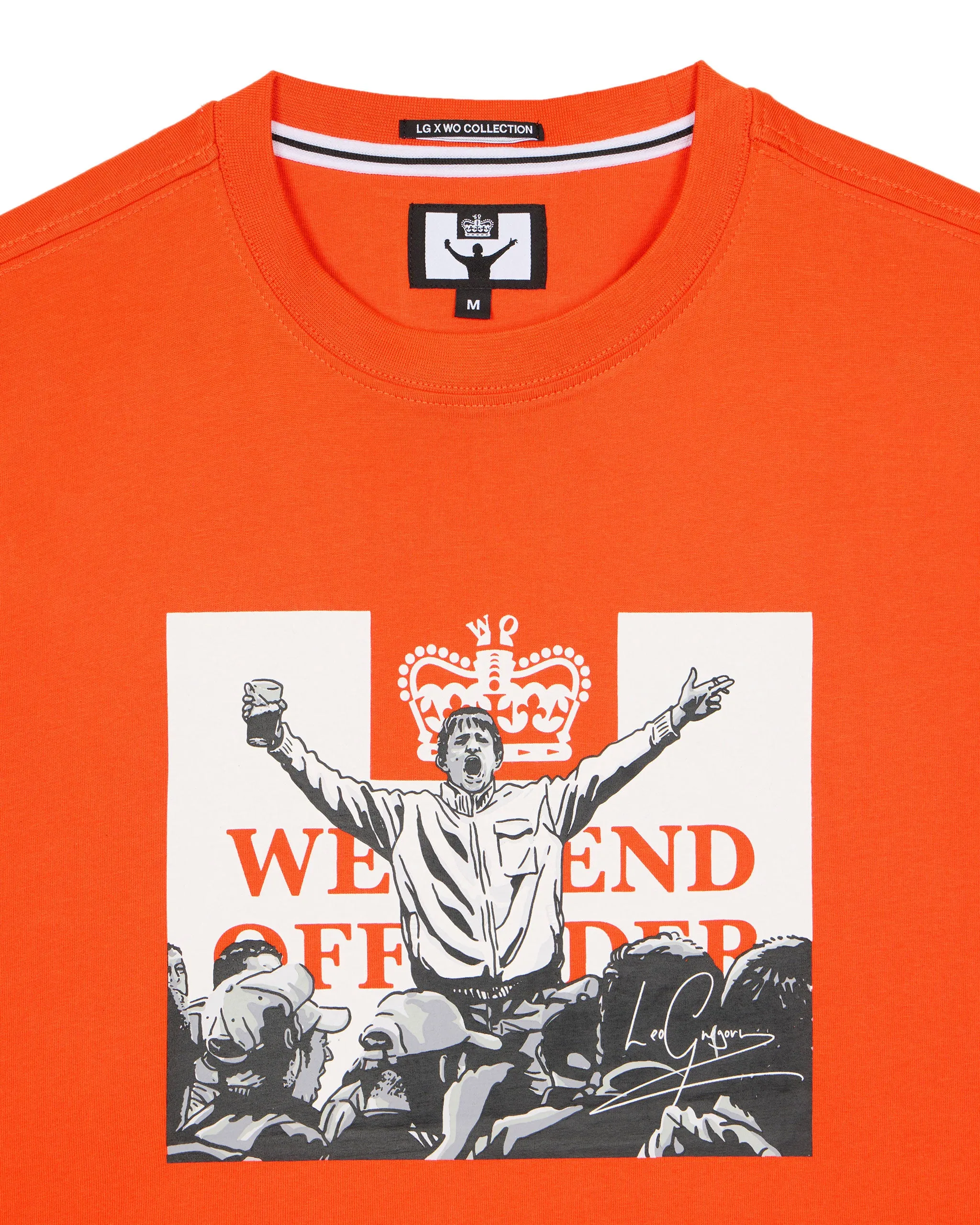 Leo Gregory Mono Graphic T-Shirt Pure Orange