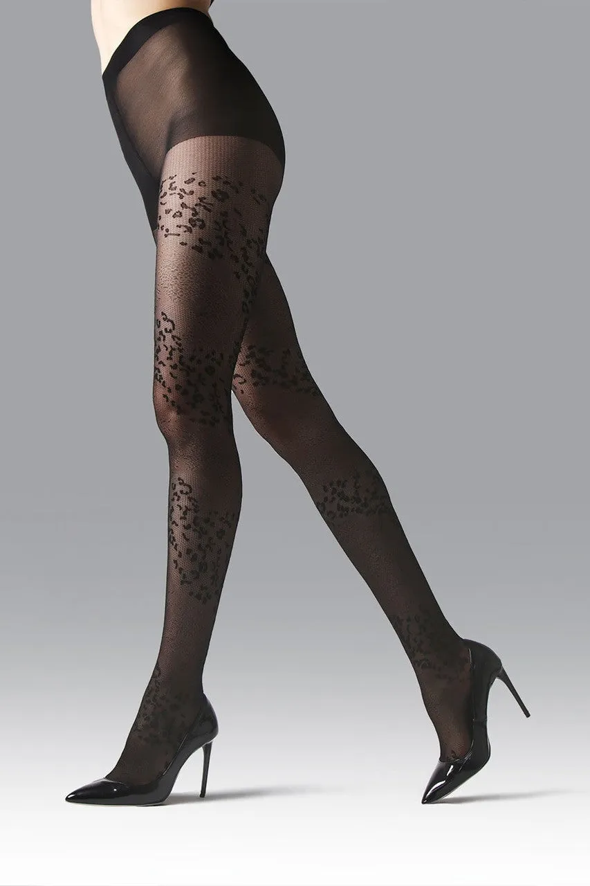 Leopard Mix Sheer Tights