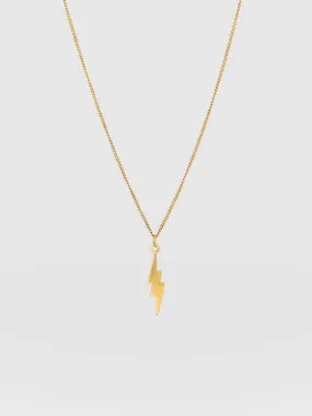 Lightning Necklace - Gold