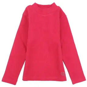 Long-Sleeved Plain Half-Collar T-Shirt