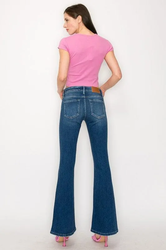 Low Rise Stretch Vintage Flare Jeans