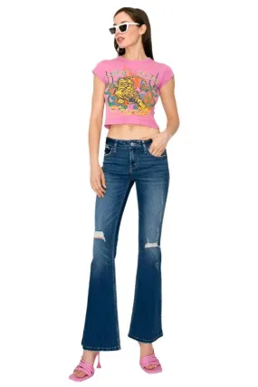 Low Rise Stretch Vintage Flare Jeans