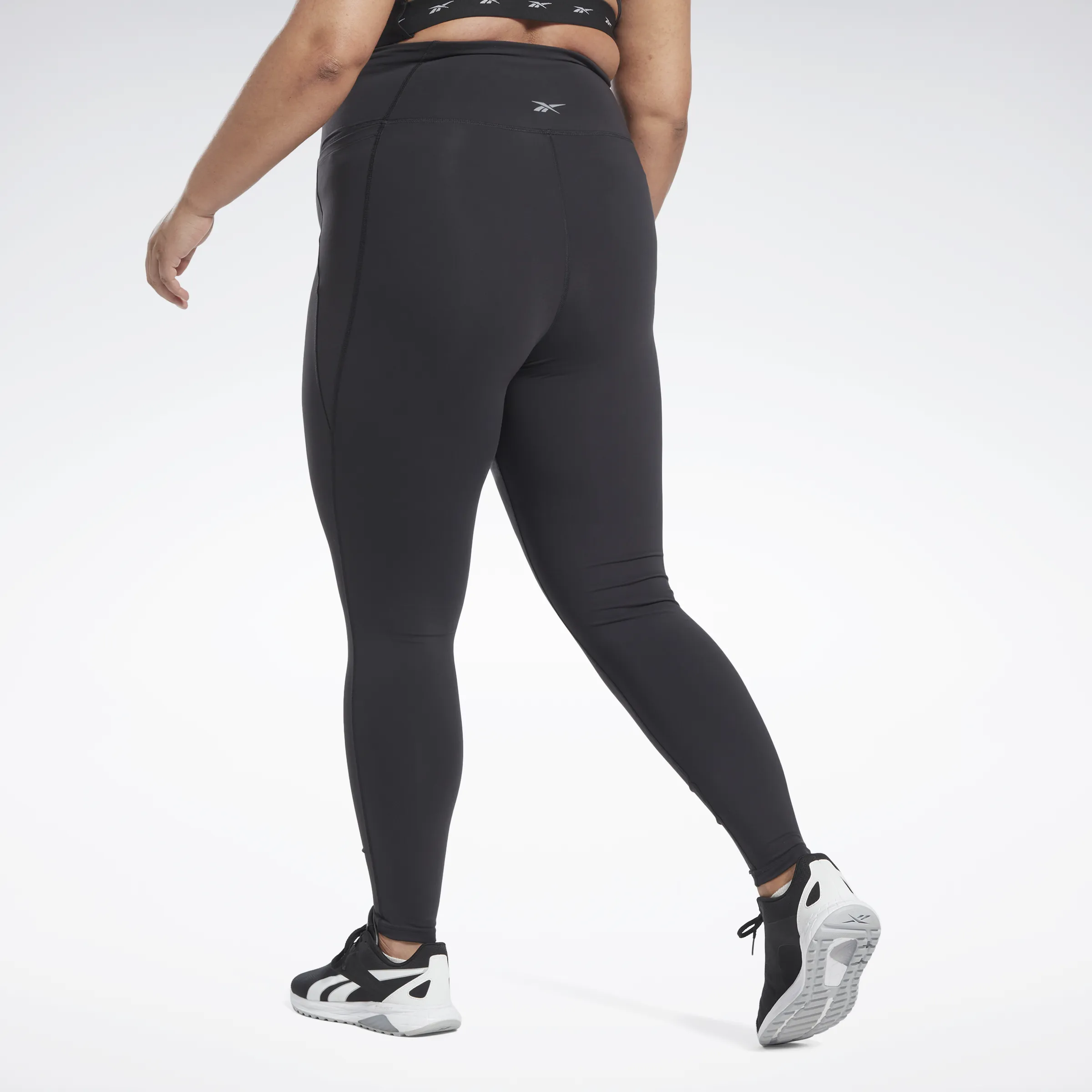 Lux High-Waisted Tights (plus Size) Black