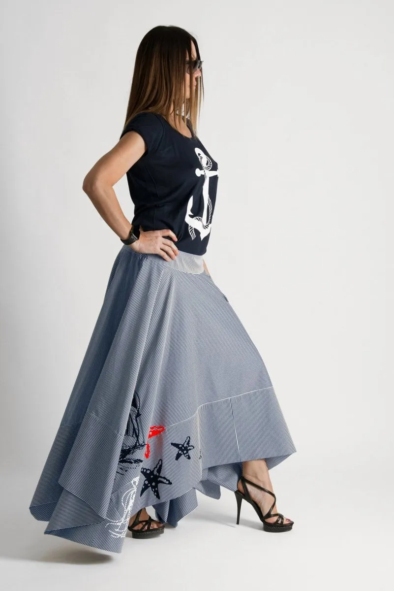 Marine Long Skirt JULIE