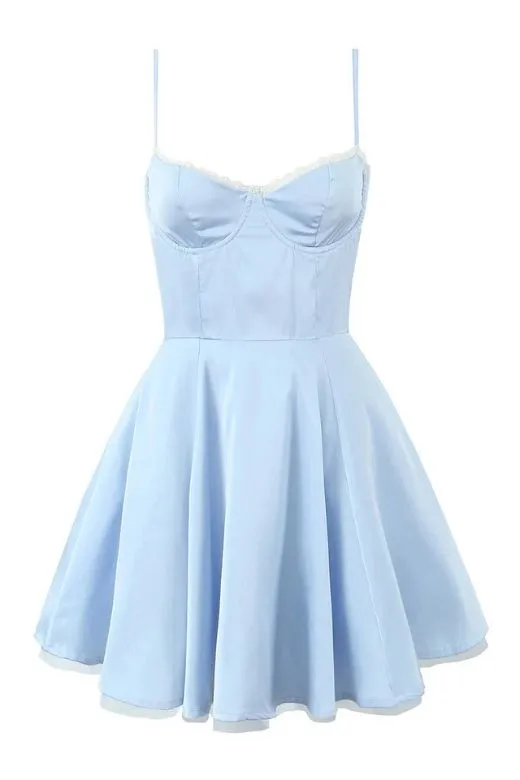 Mavis Bodycon Mini Dress - Baby Blue