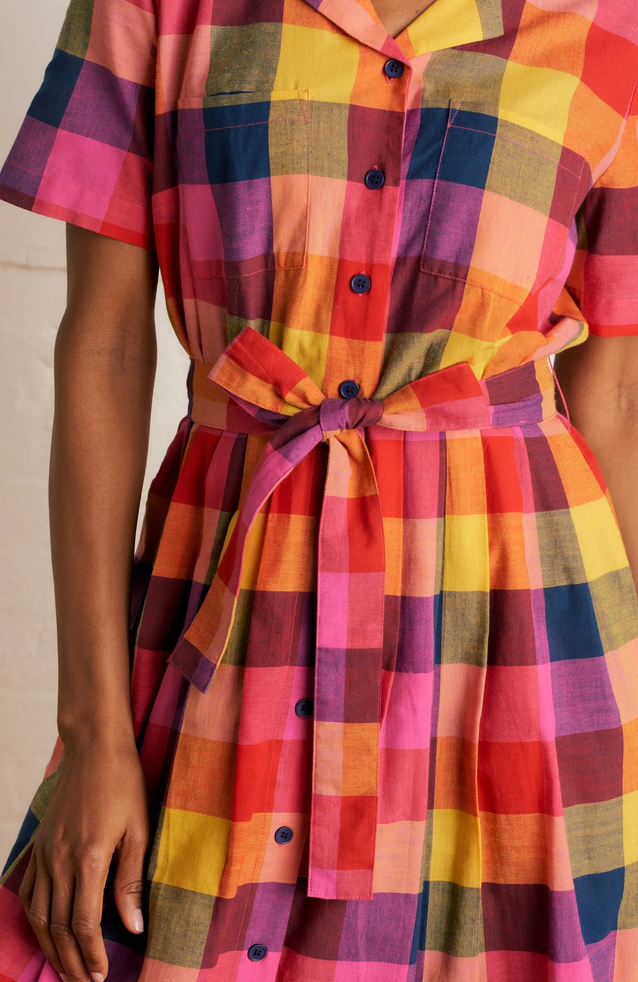 May Jaipur Plaid Dress