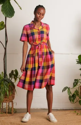 May Jaipur Plaid Dress