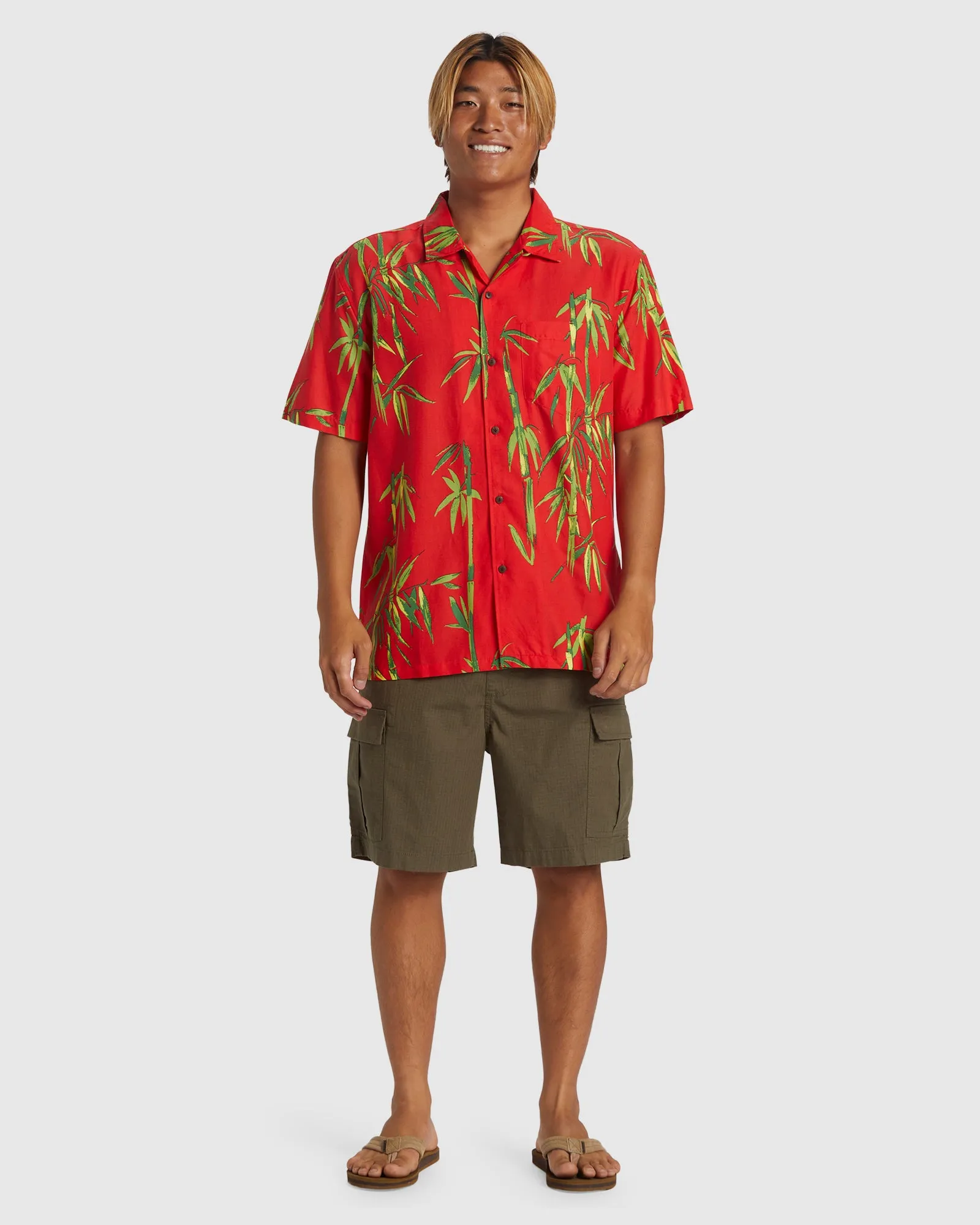 Mens Bamboo DNA Island Short Sleeve Shirt