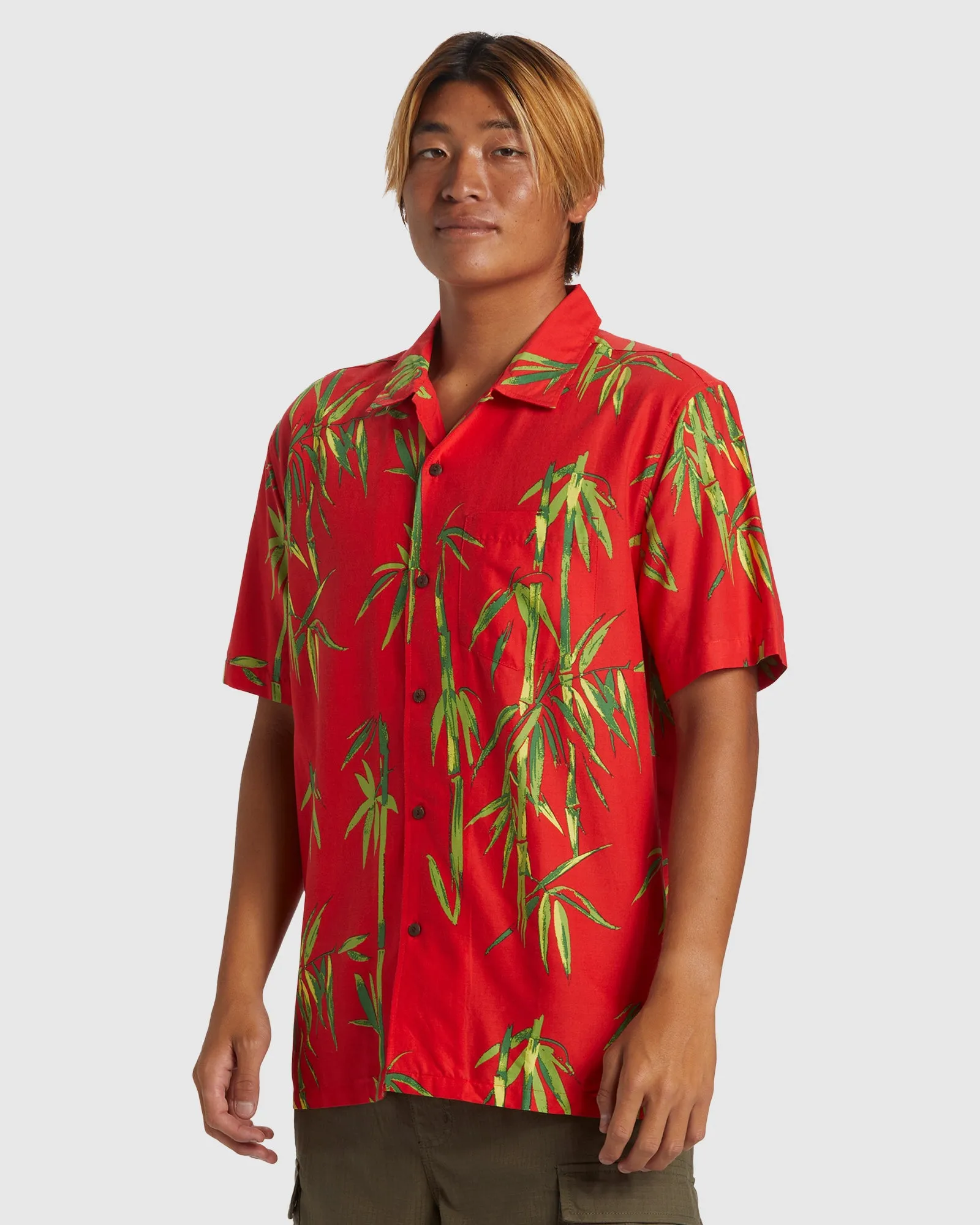 Mens Bamboo DNA Island Short Sleeve Shirt