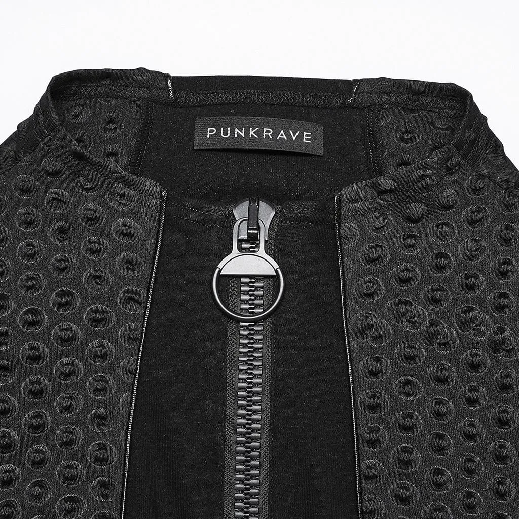 Men's Gothic Bubble Zipper Shirt