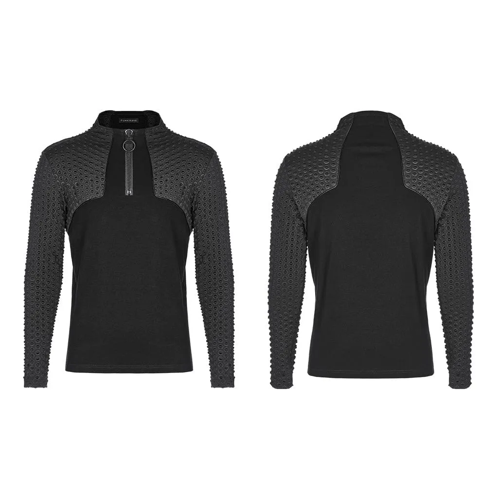 Men's Gothic Bubble Zipper Shirt