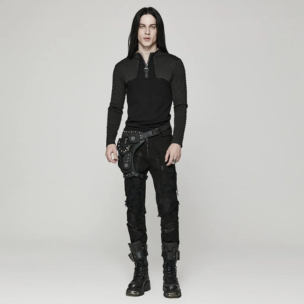 Men's Gothic Bubble Zipper Shirt