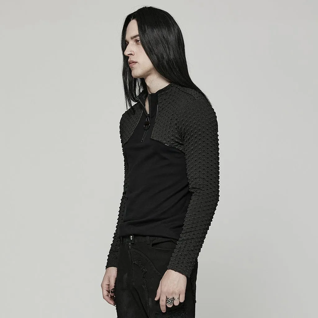 Men's Gothic Bubble Zipper Shirt