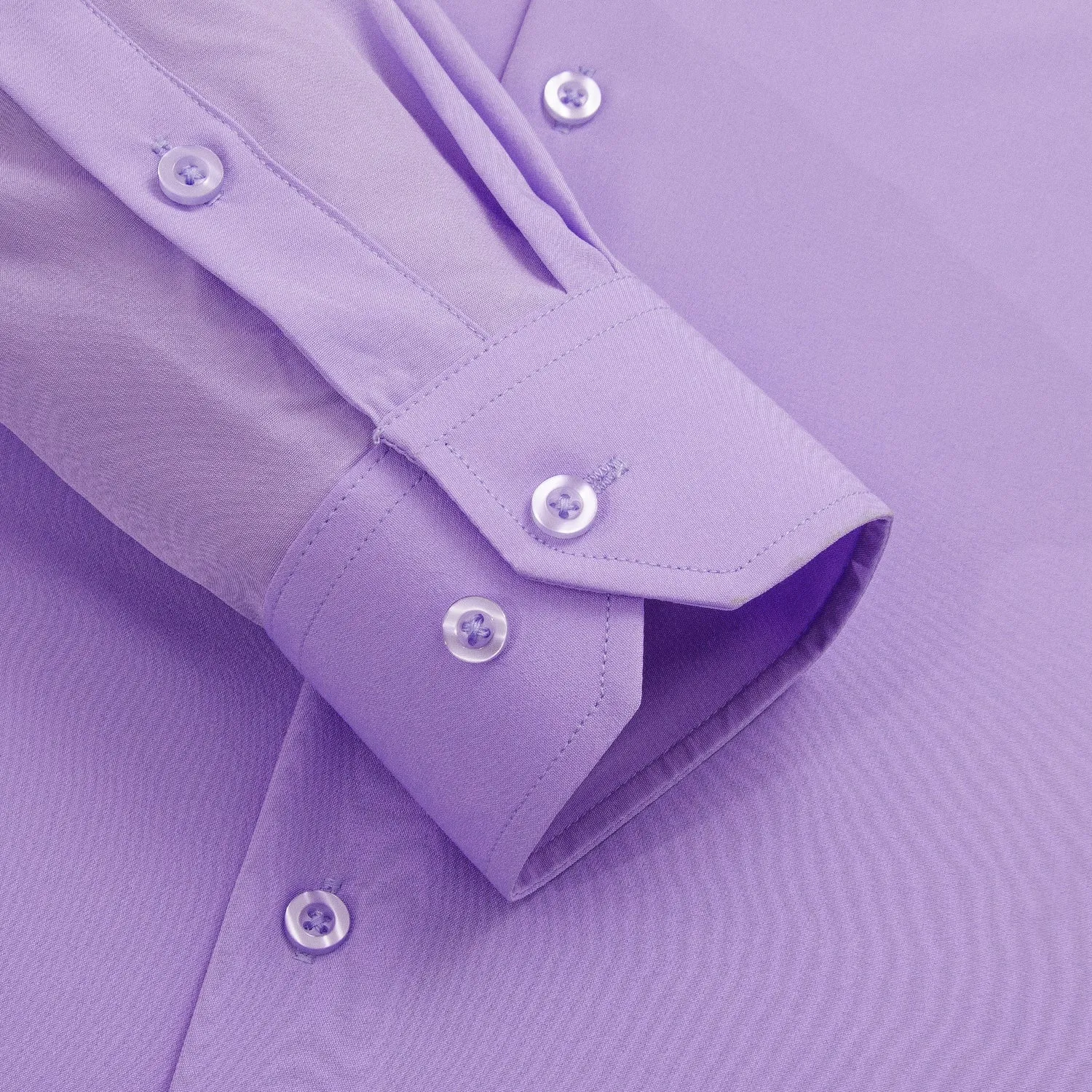 Men's Mauve Solid Formal Silk Long Sleeve Shirt for Wedding and Business