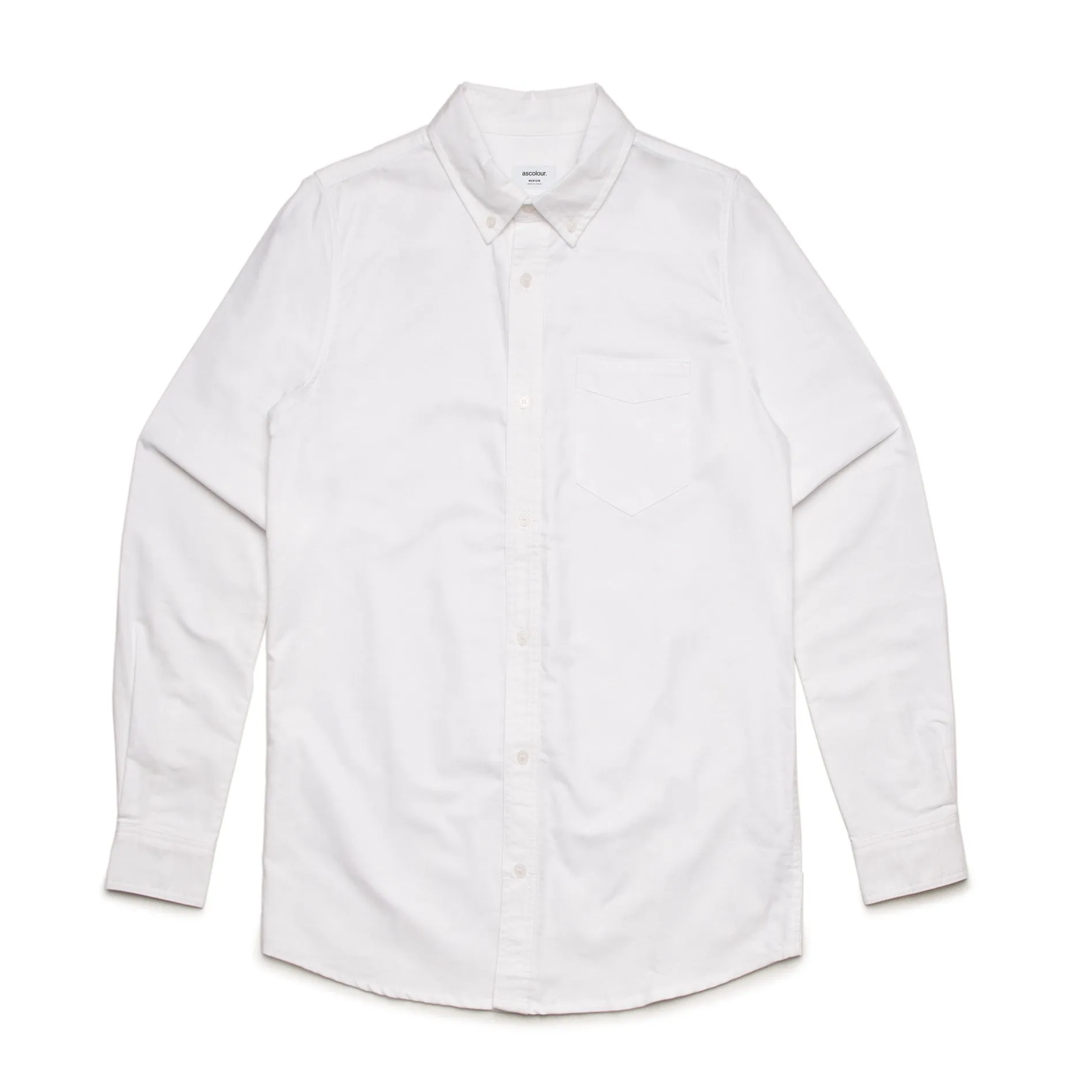 Mens Oxford Long Sleeve Shirt - AS Colour