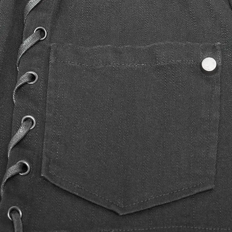 Men's Patch Pocket Steampunk Shirt