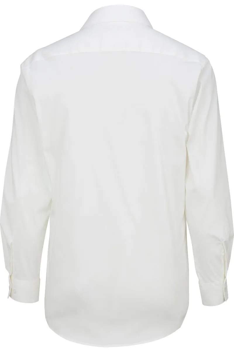 Men's Spread Collar Dress Shirt - White