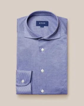 Mid Blue King Knit Stretch Slim Fit- ETON