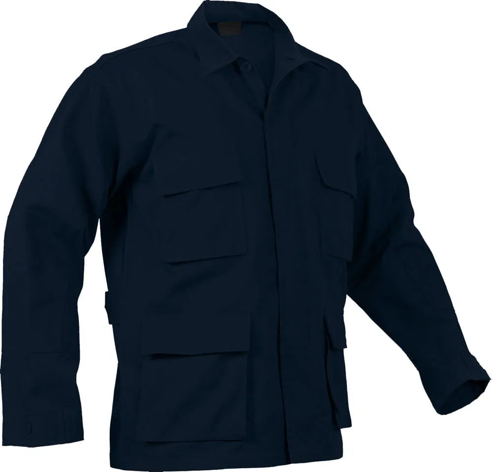 Midnight Blue - Military BDU Shirt - Polyester Cotton Twill