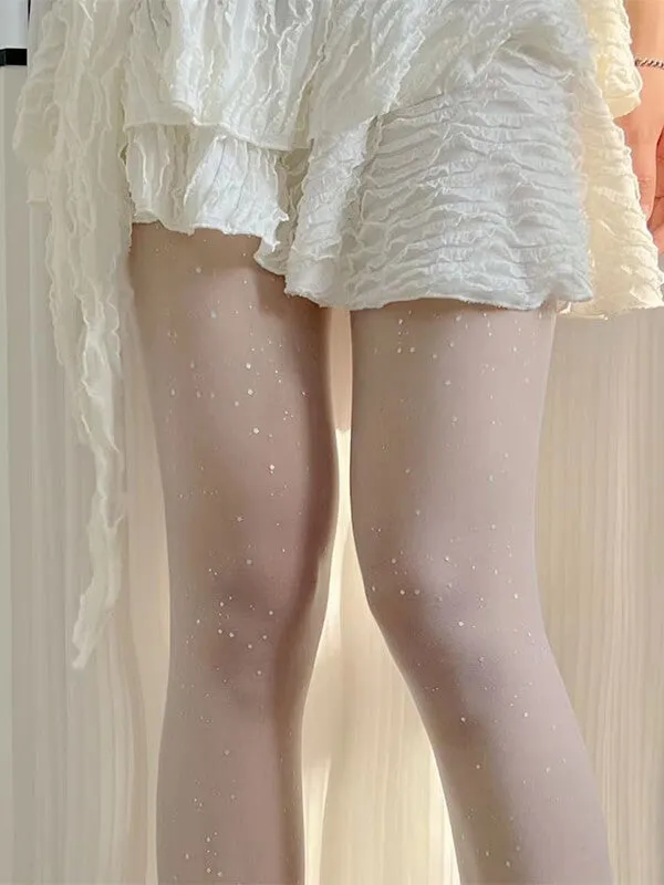 Milky way bling tights