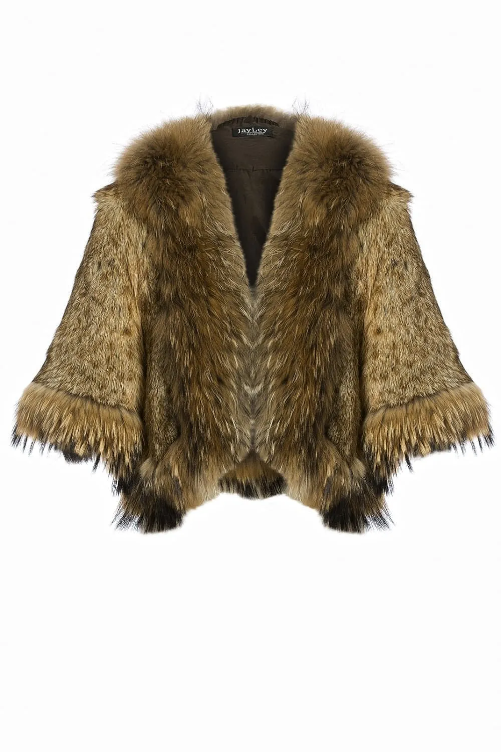 Mocha Fox Fur Cape