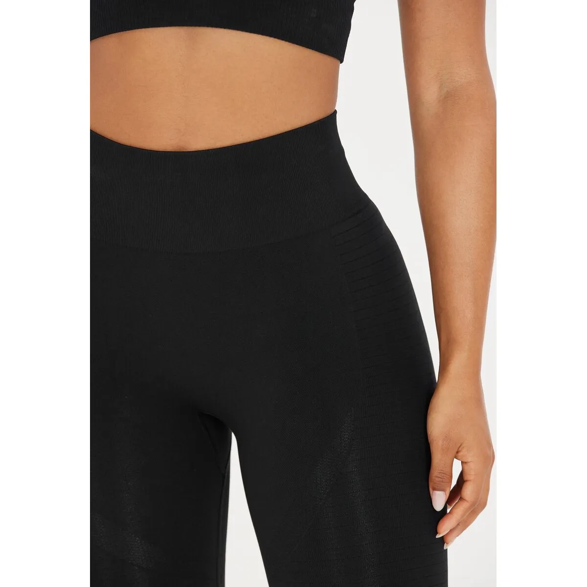 Nagar Womenswear Seamless  Leggings - Black