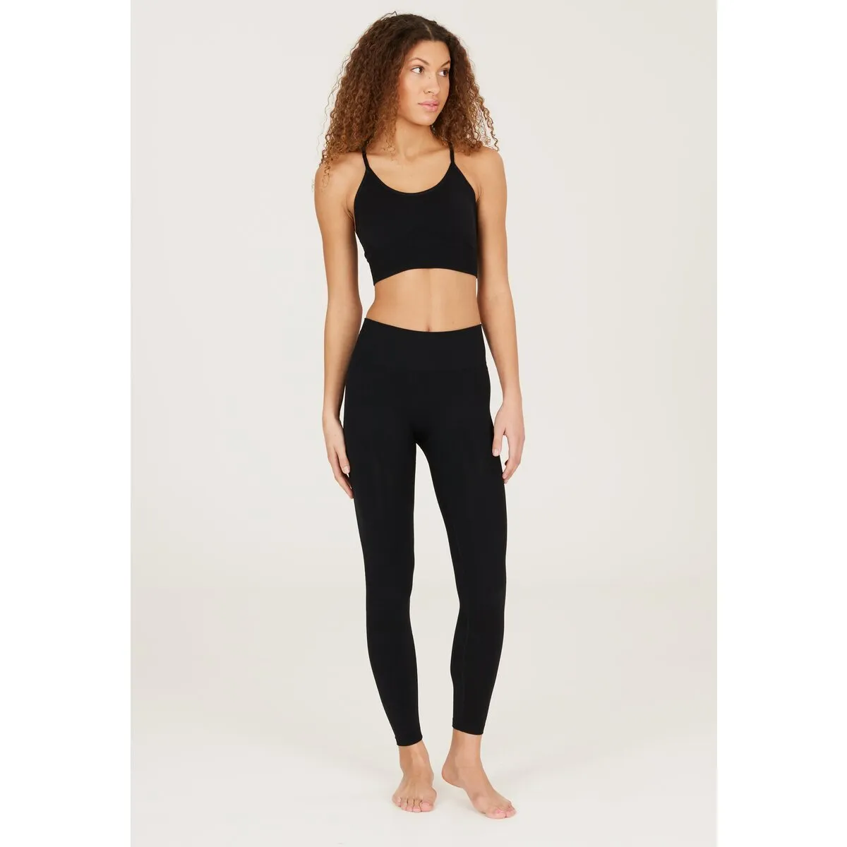 Nagar Womenswear Seamless  Leggings - Black