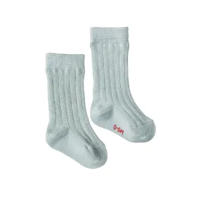 NATURE BABY - ORGANIC COTTON RIBBED SOCKS: SEA