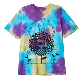 Obey maglietta manica corta a fantasia In Bloom Heavyweight Blotch Tie Dye Tee 163132612 viola