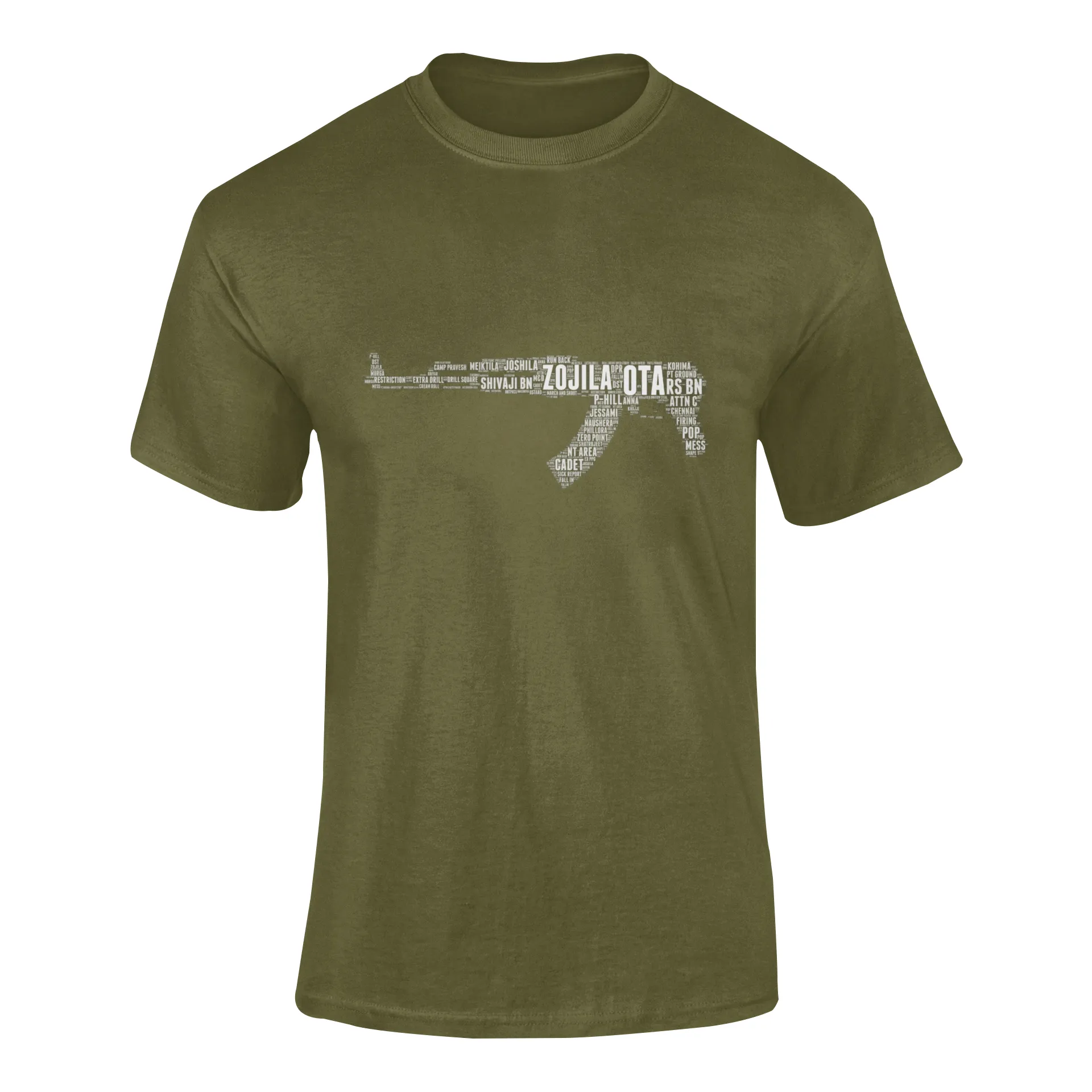 OTA T-shirt - Word Cloud Zojila - AK-47 Folding Stock (Men)