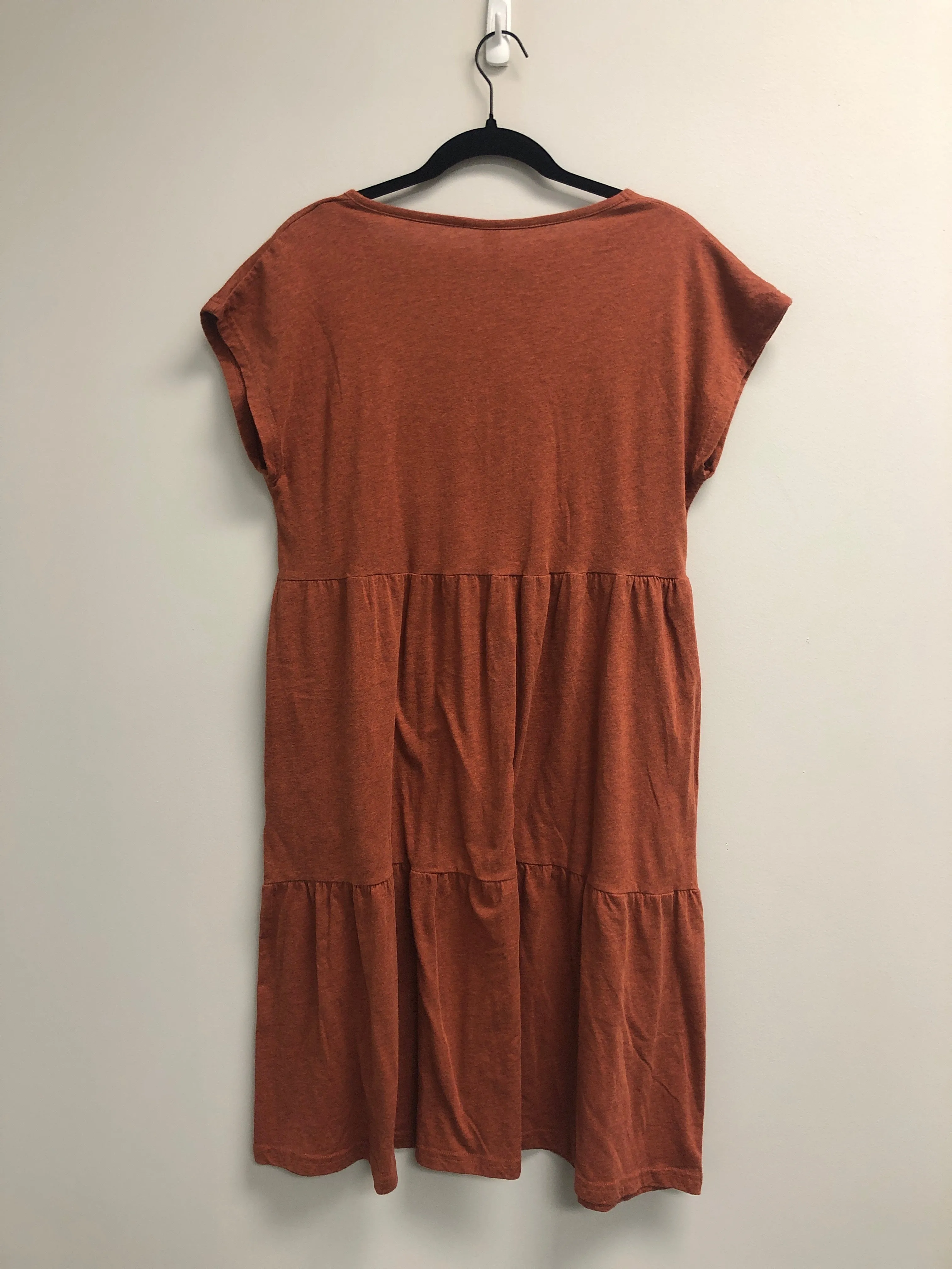 Outlet 6923 - Latched Mama Tiered T-Shirt Nursing Dress - Copper - Large