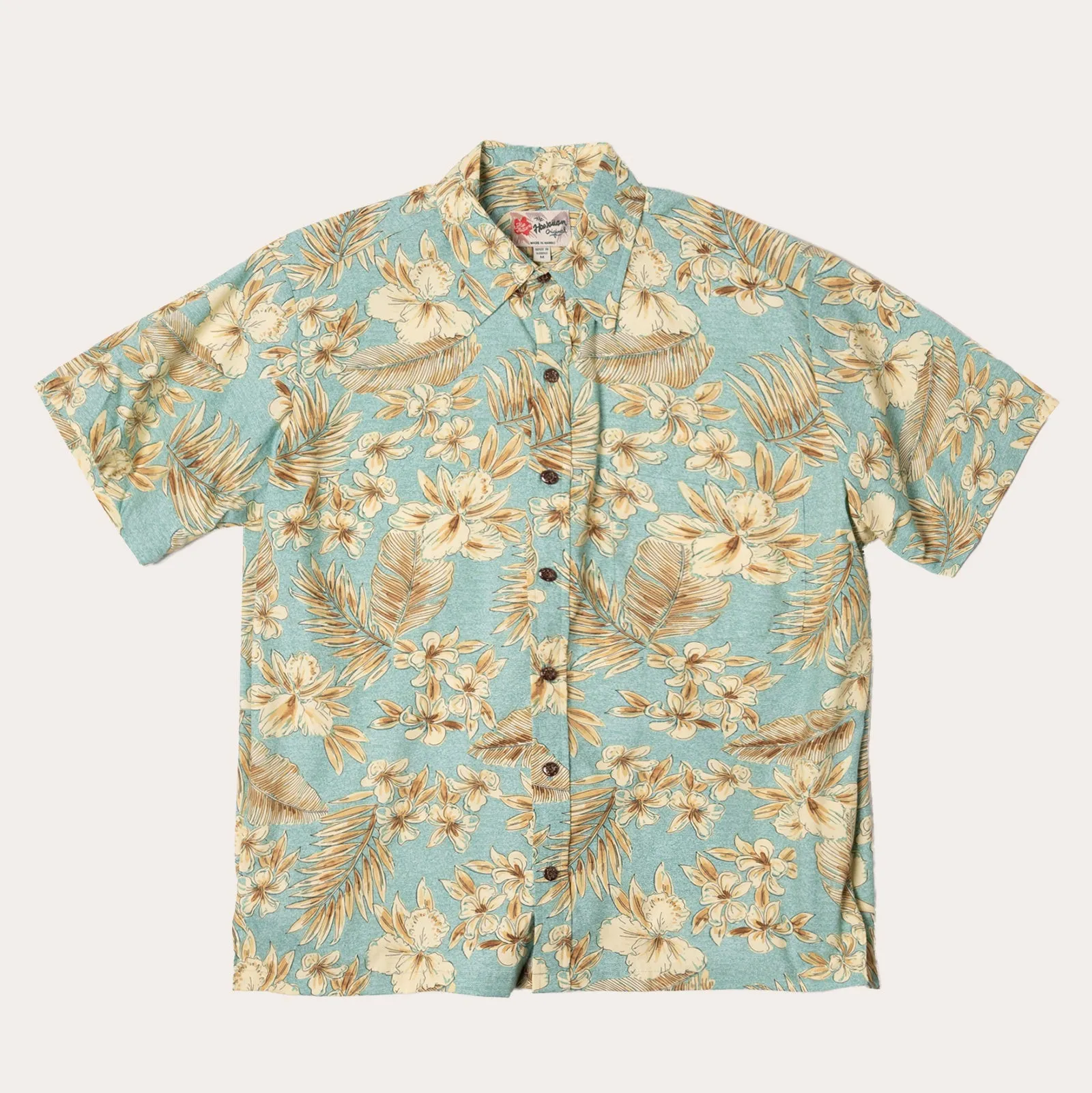 Pen & Ink Botanical Aloha Shirt