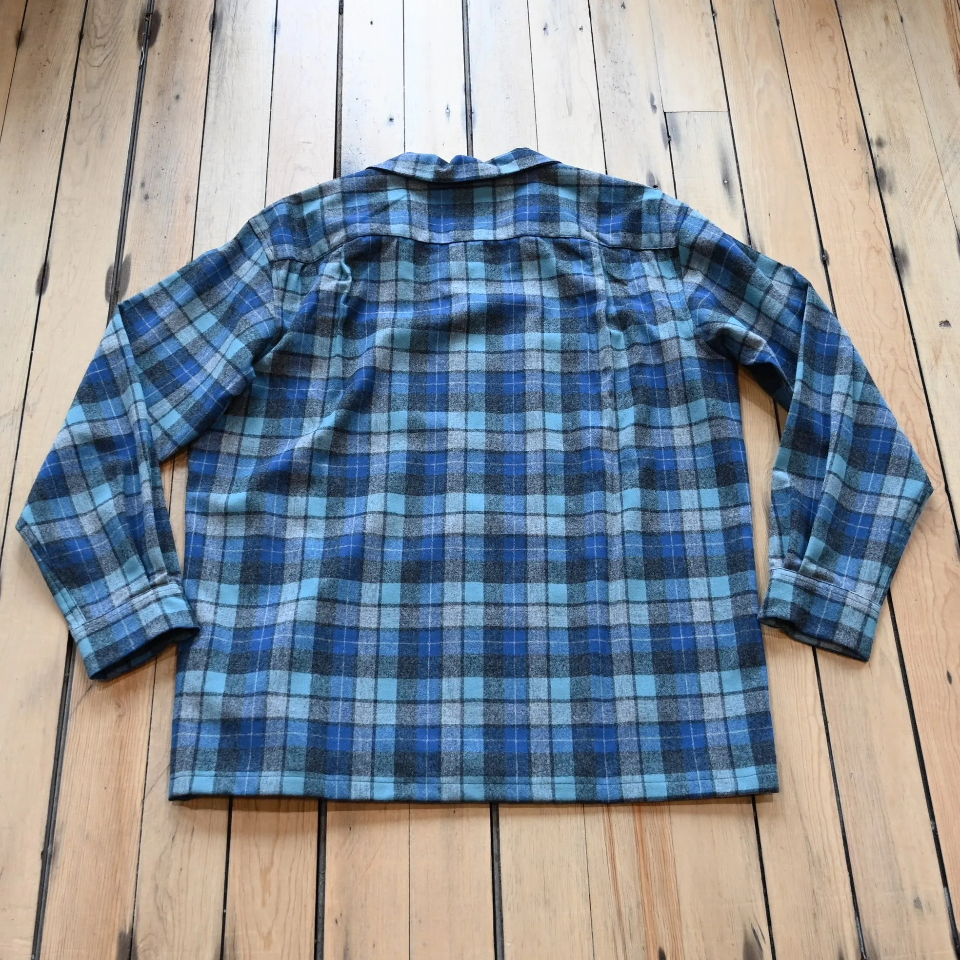 Pendleton Men's Board Shirt in Blue Original Soft Plaid