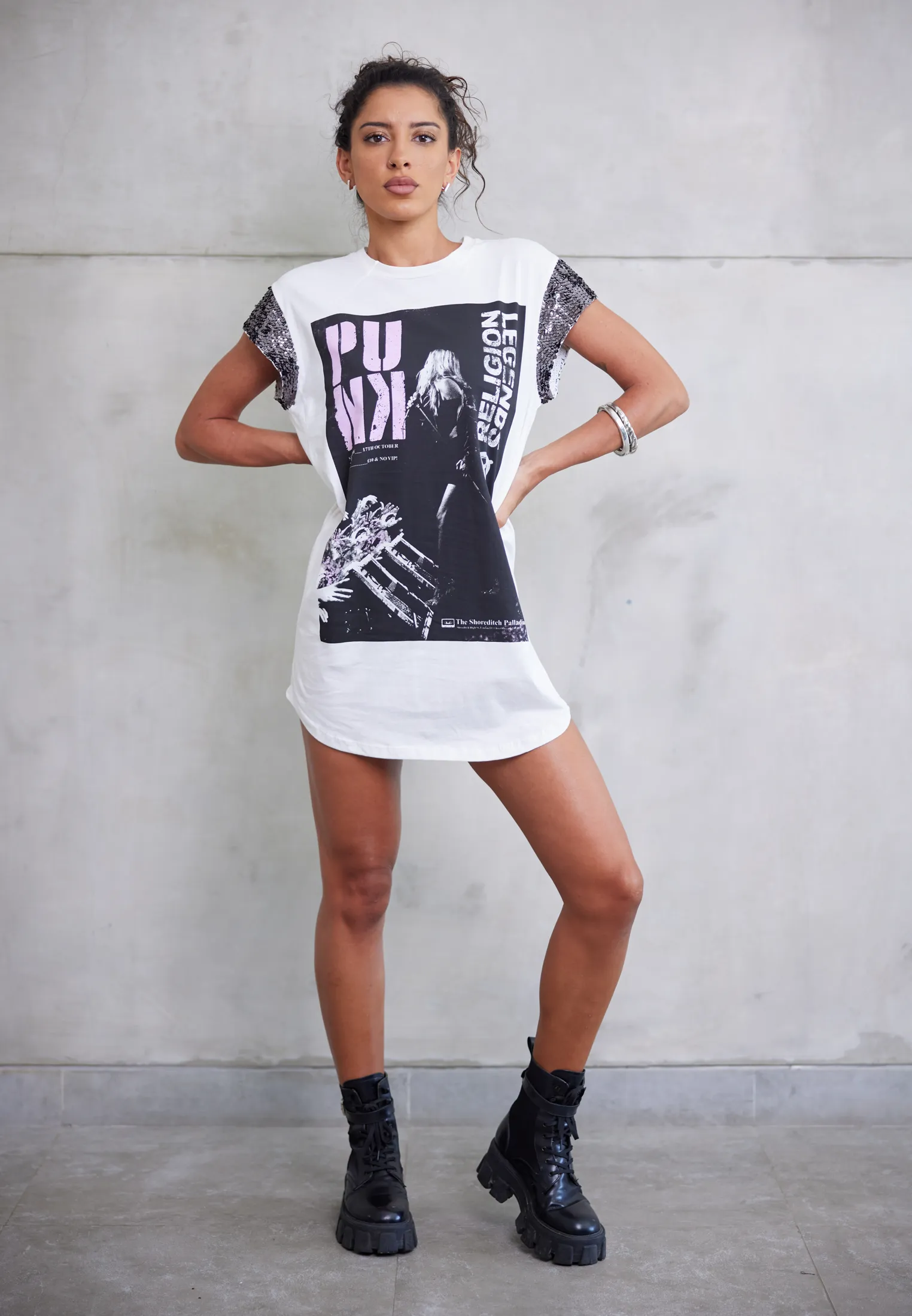 PUNK DRESS OFF WHITE