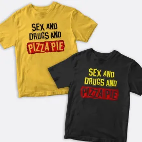 Punk Rock Pizza Pies T-Shirt, 100% Cotton, S-XXL, Unisex Tees,Funny Pizza Tshirts