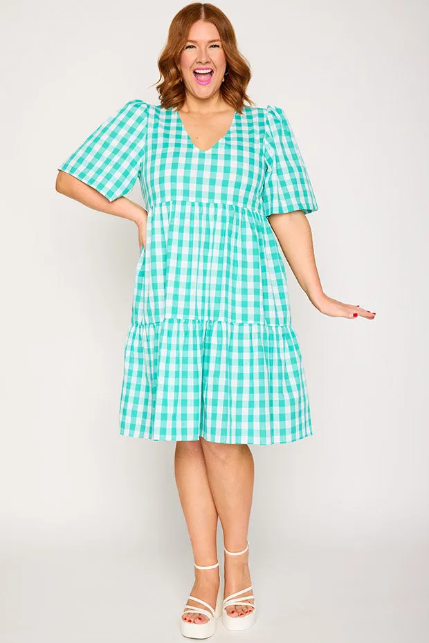 Rachelle Jade Gingham Dress