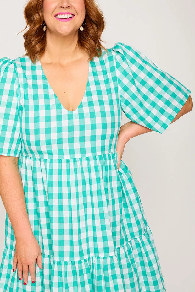 Rachelle Jade Gingham Dress