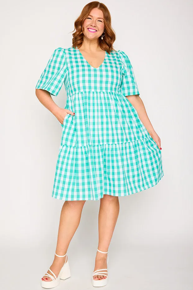 Rachelle Jade Gingham Dress