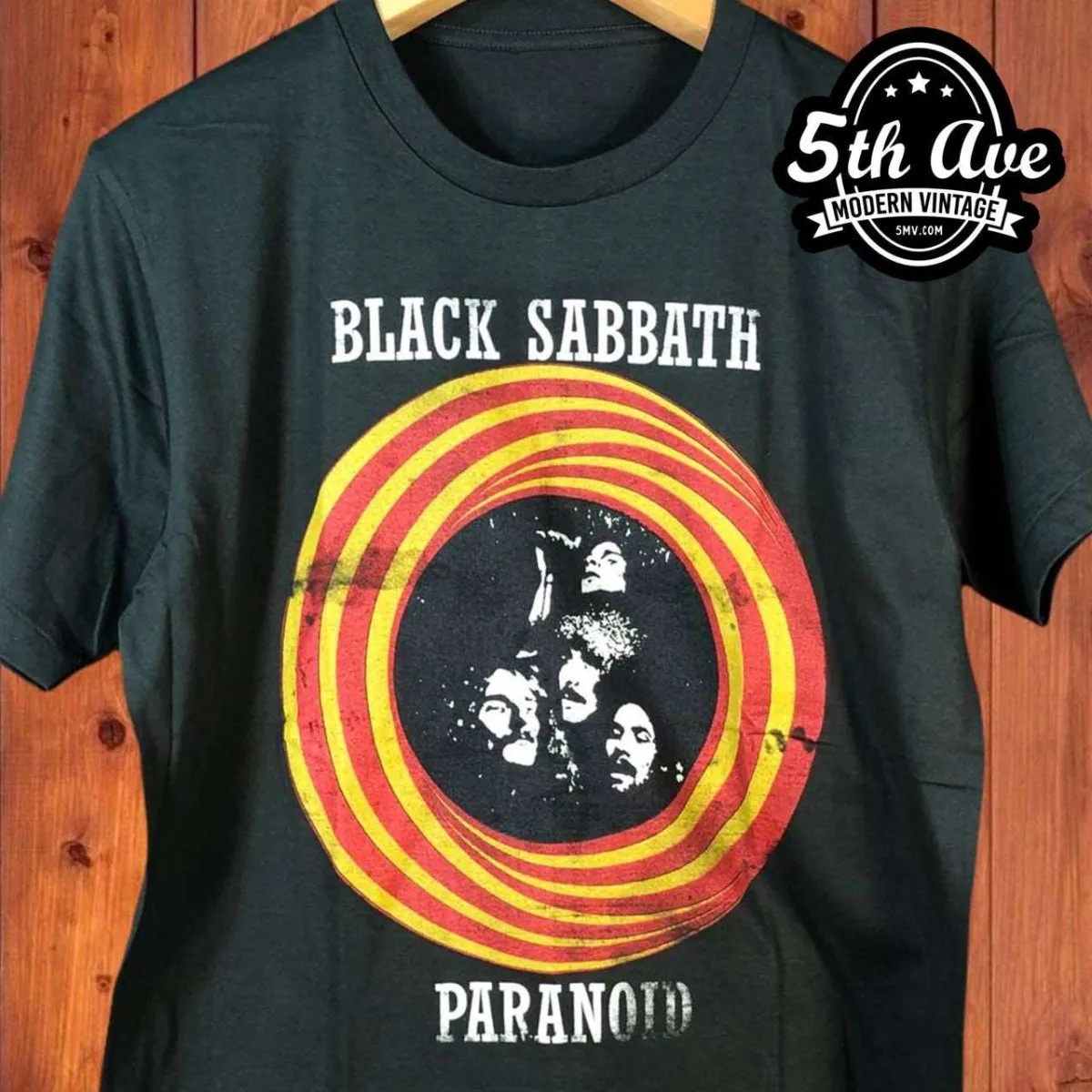 Resonant Echoes: Black Sabbath Paranoid Vintage Re-Print t shirt