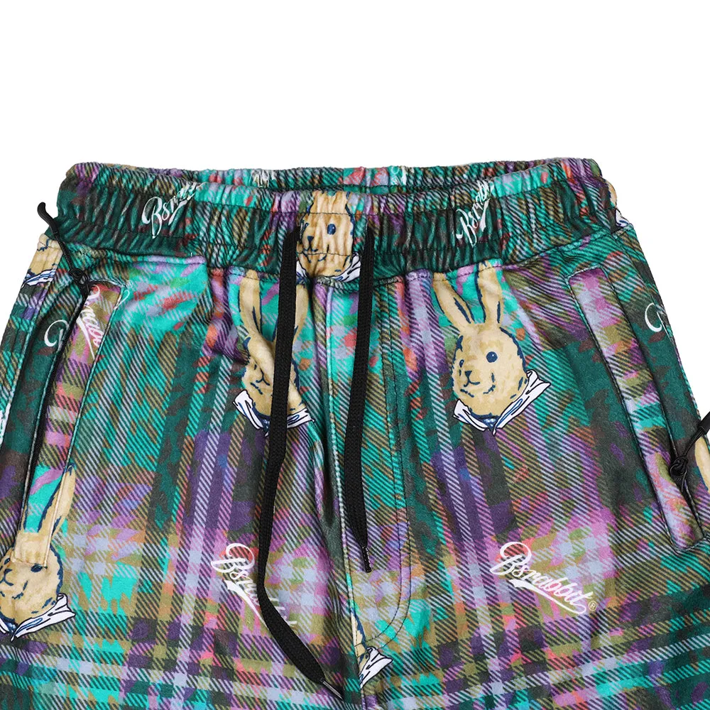 ROYAL FLEECE JOGGER PANTS BEAR RABBIT DARK CHECK