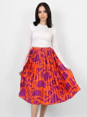 Silk pleated Skirt