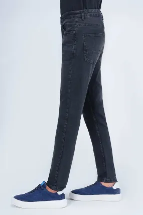 SKINNY LEG DENIM JEANS CHARCOAL