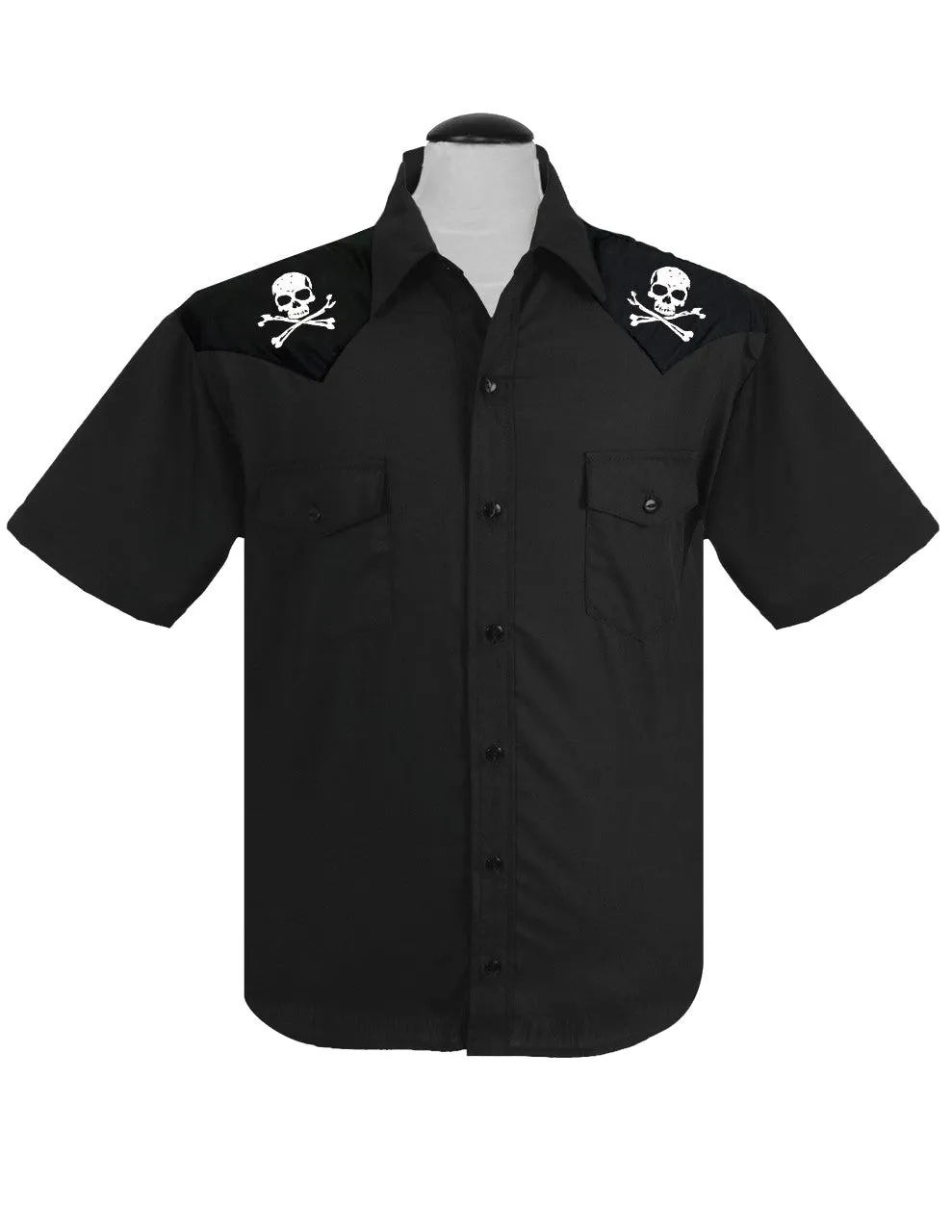 Skull & Bones Western in Black